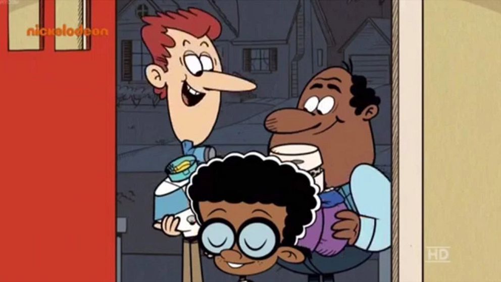 Clyde McBride och hans föräldrar i barnserien ”Loud House”.