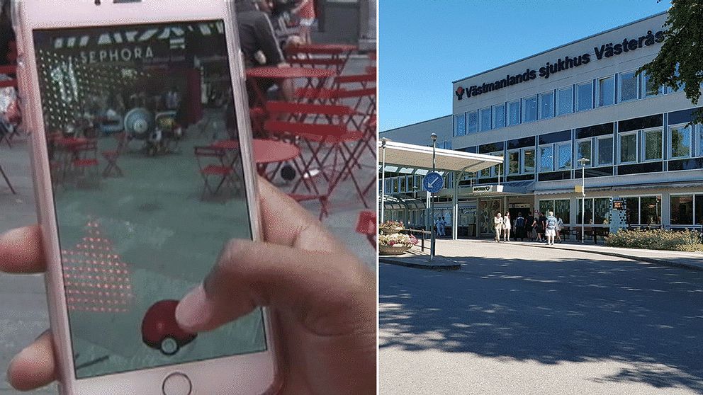 Väktare som patrullerat runt sjukhuset i Västerås har de senaste dagarna noterat flera Pokémon-jägare.