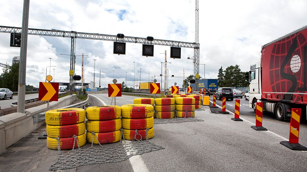 Motorvägsbron i Södertälje.