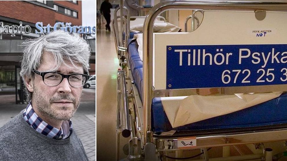 Verksamhetschef Göran Rydén utanför St. Görans sjukhus.