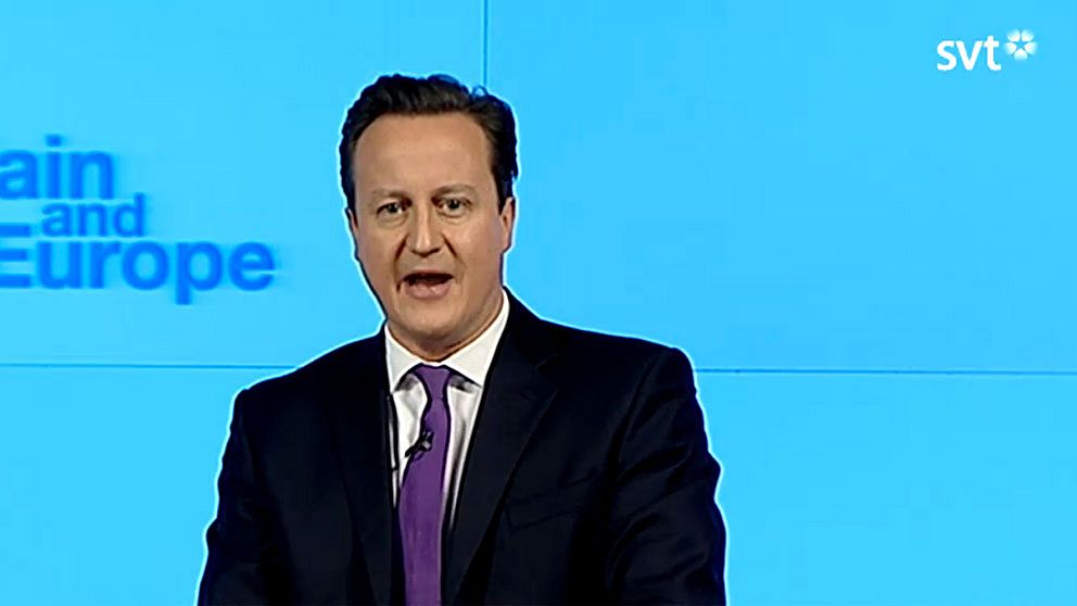 Storbritanniens premiärminister David Cameron. Foto: SVT