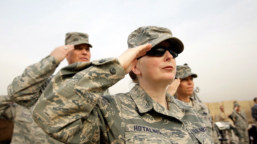 Kvinnlig amerikansk soldat