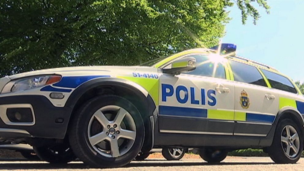 Polisbil i sol