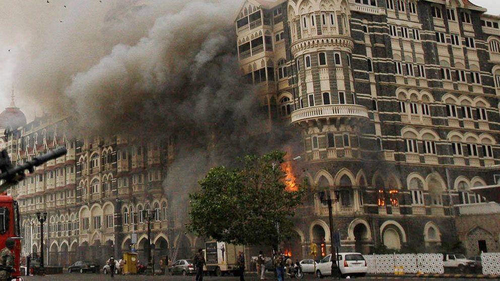 Arkivbild från terrorattentatet i Bombay 2008.