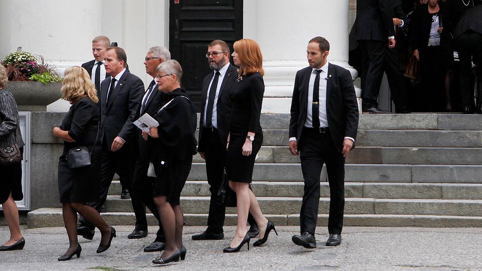 Många politiker ville hedra Fälldin.