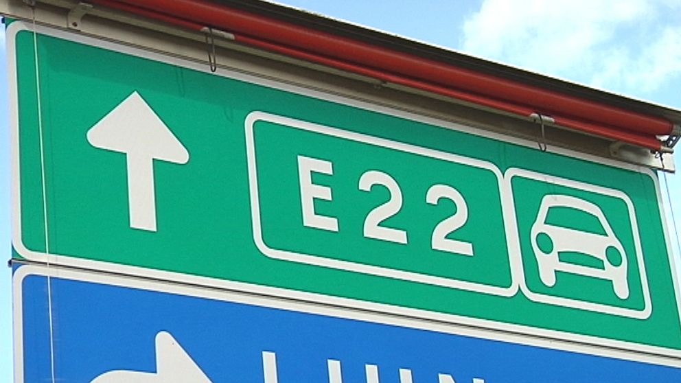 E22 Skylt, E22 rinkabyholm