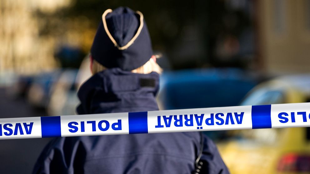 avspärrat polis