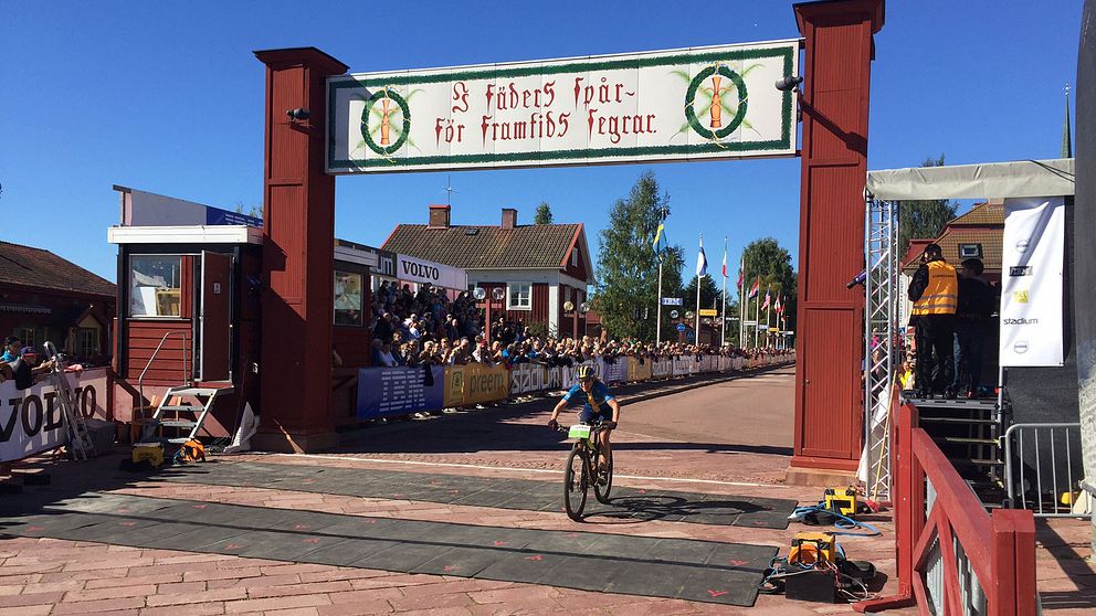 Stenerhag går i mål i Cykelvasan.