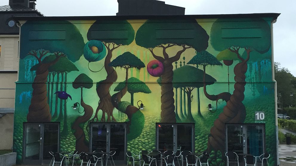 Konstverk på Kulthurhuset Kåken