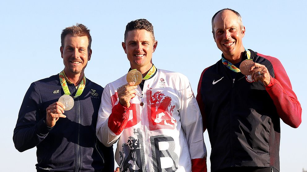 Henrik Stenson, Justin Rose och Matt Kuchar.