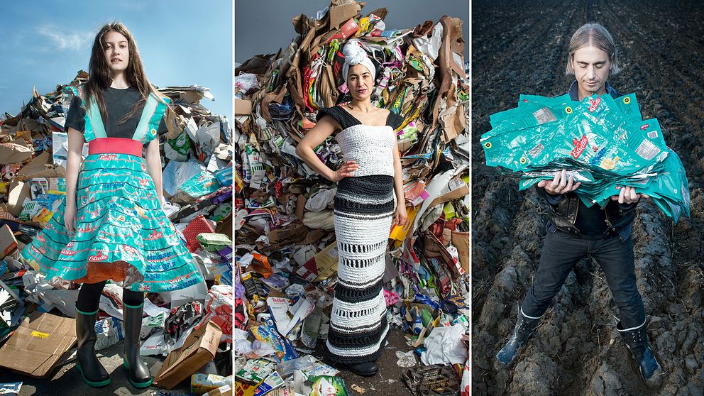 I ”Project precious trash” förvandlas skräp till mode.