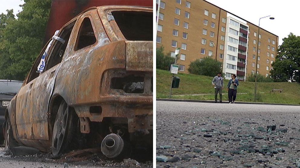 Boende i stadsdelen Kroksbäck är bekymrade över sommarens alla bilbränder