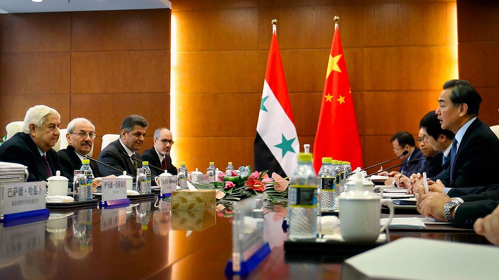 Möte mellan syriska och kinesiska UD 2015.