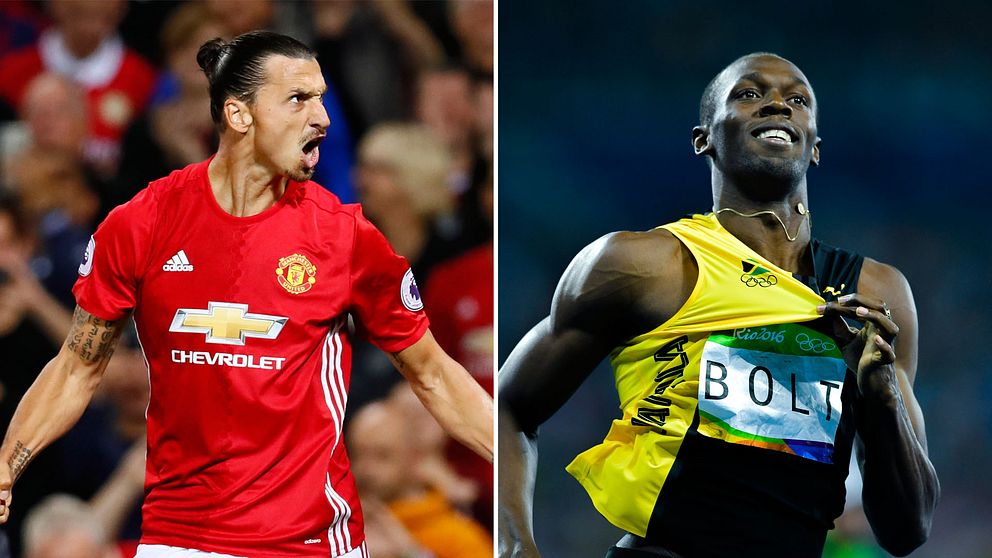Zlatan Ibrahimovic Usain Bolt
