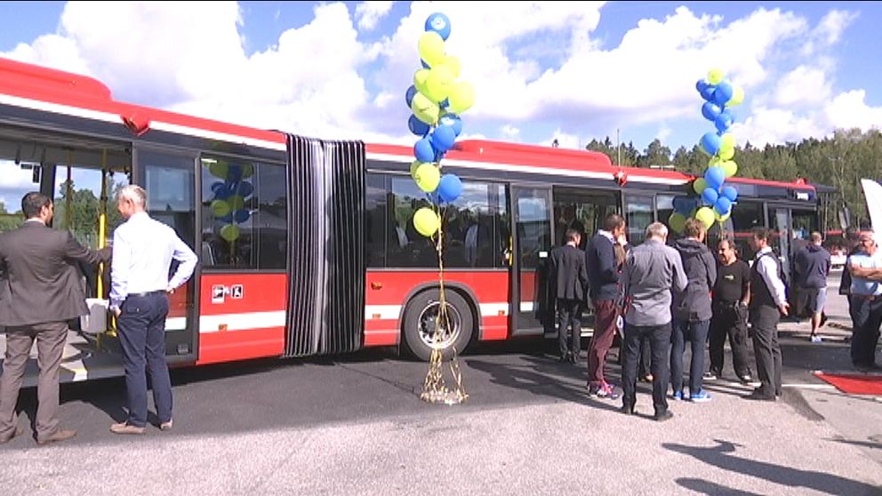 Nya bussar. Nobina. SL. Buss. Södertälje. Invigning. Wifi.