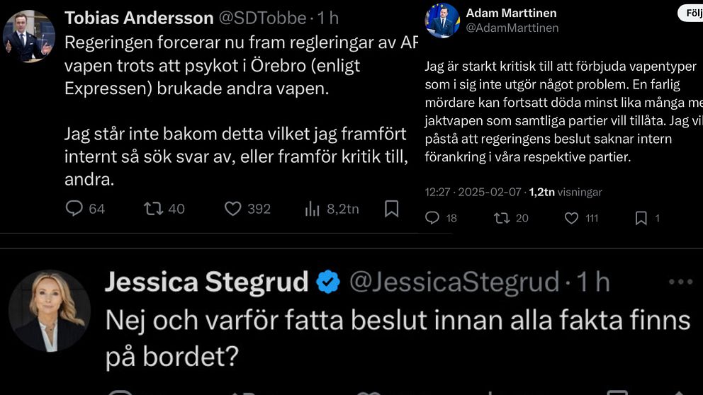 Tweets med SD-kritik.