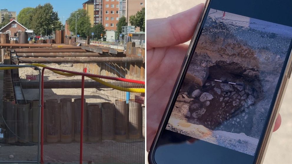 Arkeolog fynd, Karlstad, resecentrum, bondgård från 1800-talet