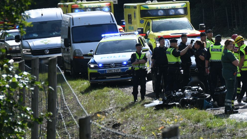 MC-olyckan i Hagsta: Föraren har avlidit | SVT Nyheter
