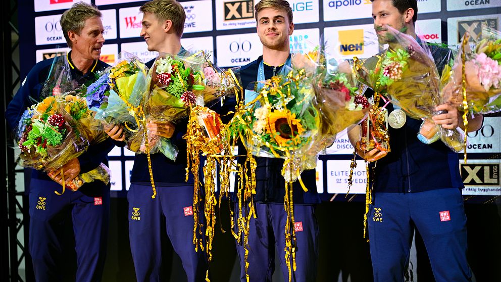 Förbundskapten Jörgen Persson, Anton Källberg, Truls Möregårdh och Kristian Karlsson är idrotts-Sveriges senaste hjältar.