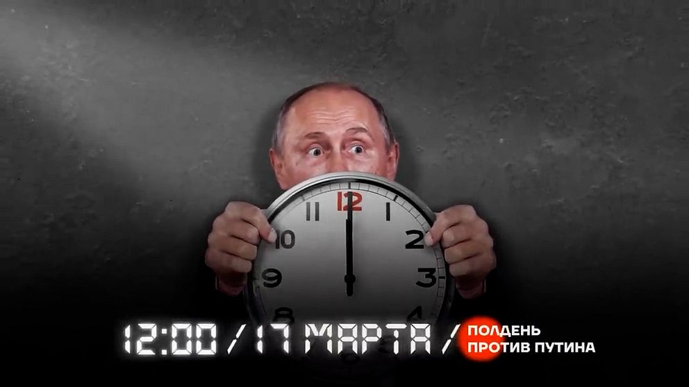 Putin gömmer sig bakom klockan