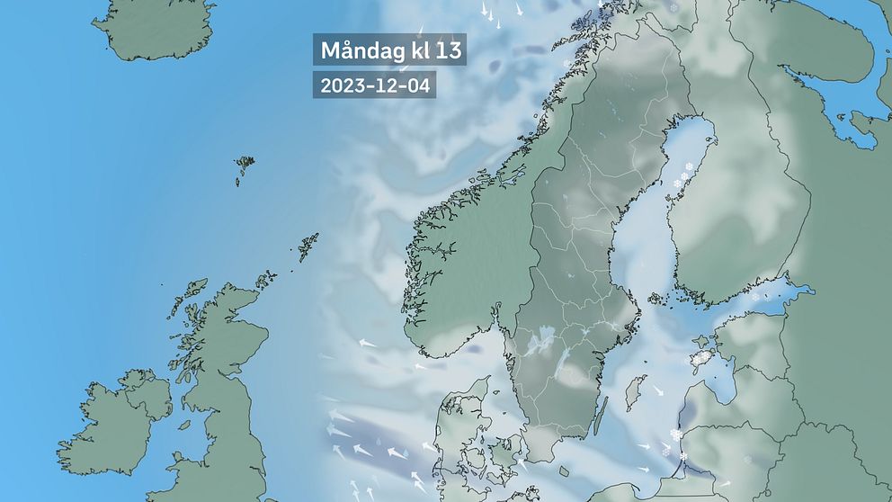 De kommande dagarnas väder