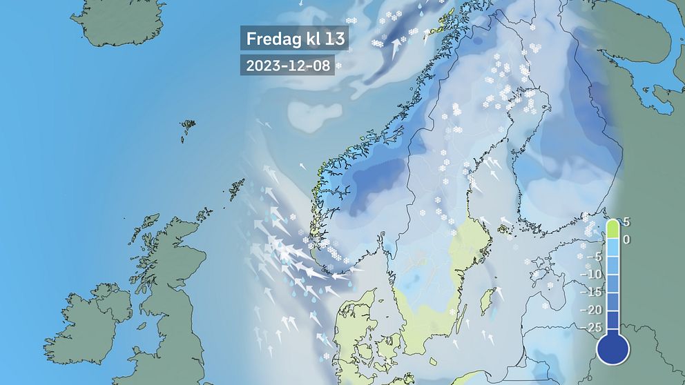 Vädret kommande dagar