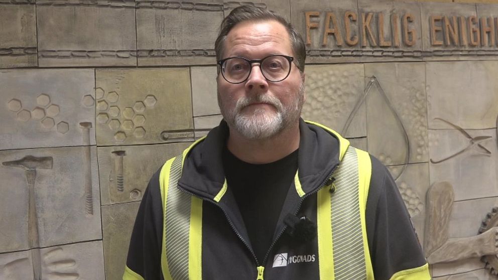 Joakim Lindholm, Byggnads ordförande i Norrbotten, väntar på besked från Stegra.