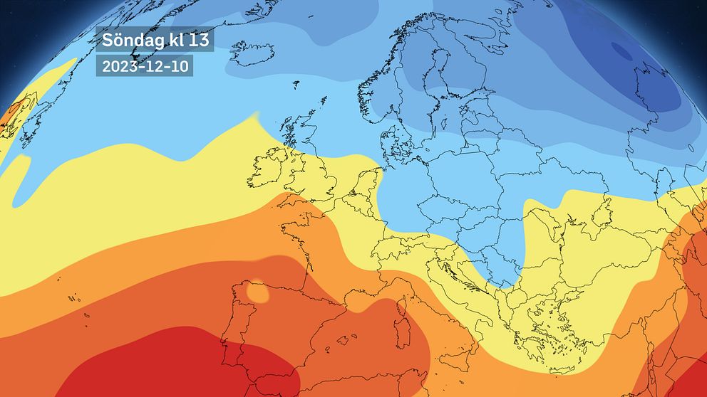 Temperaturen ca 1,5 km över marken.