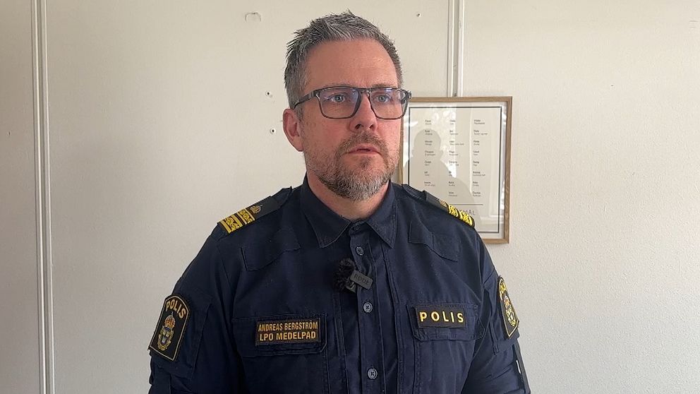 Andreas Bergström, chef för Medelpads lokalpolisområde.