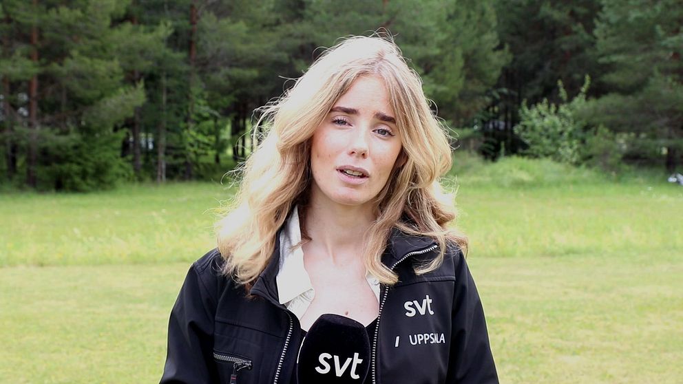 SVT:s reporter Johanna Sundbeck på plats dagen efter den stora polisinsatsen-