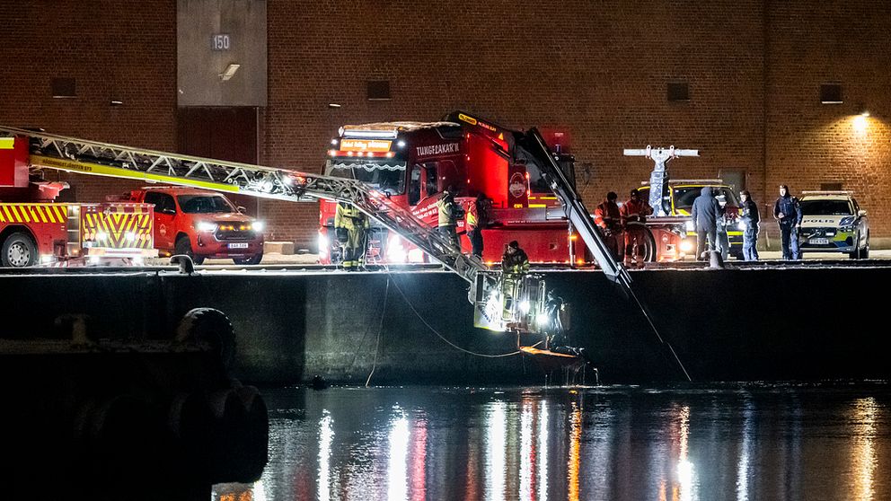 Det var vid Sydkajen i Malmö som bilen hittades under torsdagskvällen.