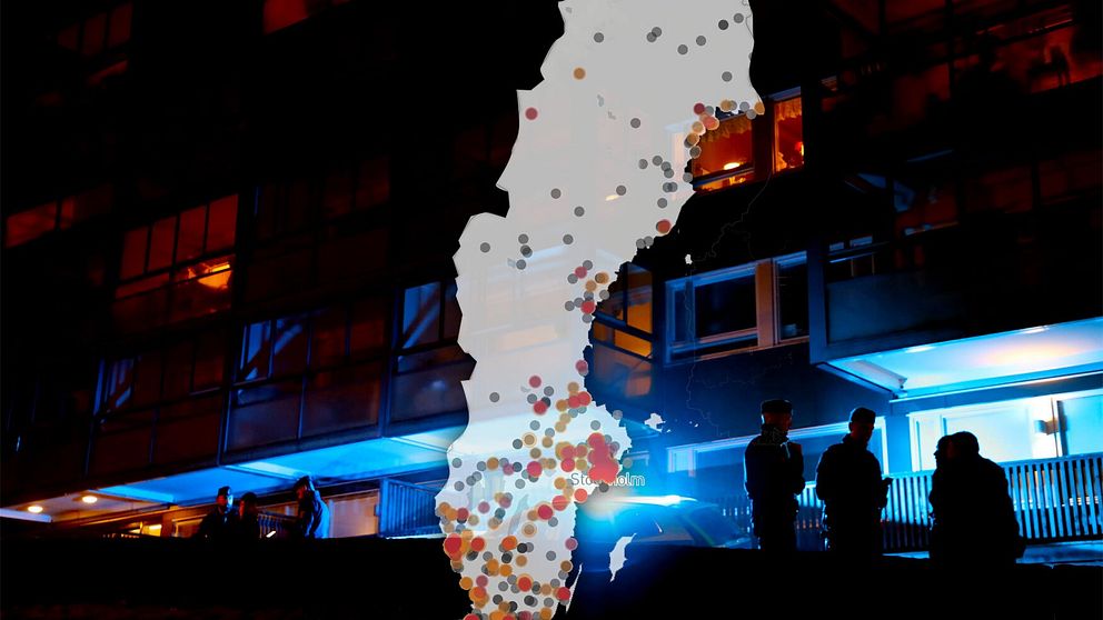 Skjutningar i Sverige år för år
