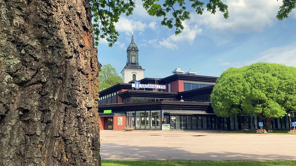Exteriörbild på Vasahallen i Hedemora.