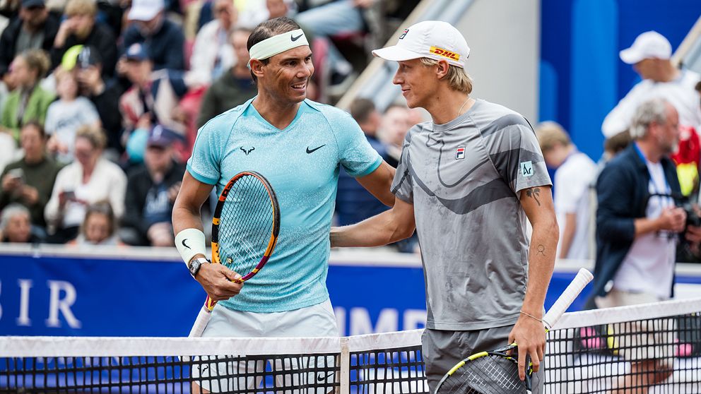 Rafael Nadal och Leo Borg.