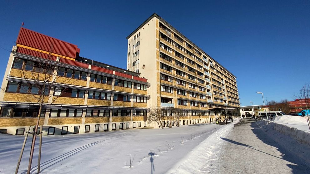 Exteriör över Sollefteå sjukhus.