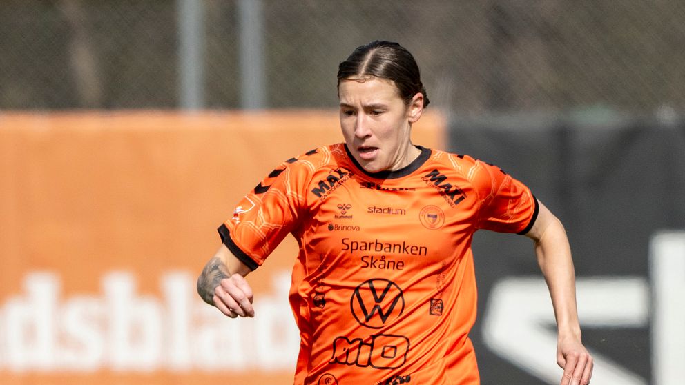 Kristianstads stjärna Tabby Tindell gjorde två mål mot Trelleborg