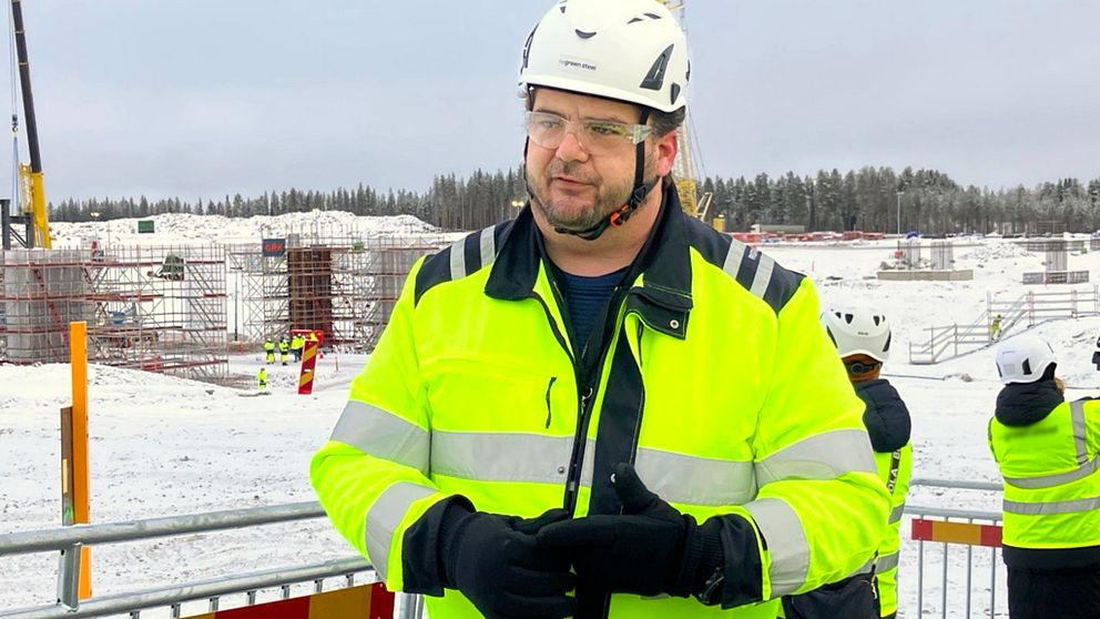 Jeff Gehlhoff från byggteamet på H2 Green Steel.