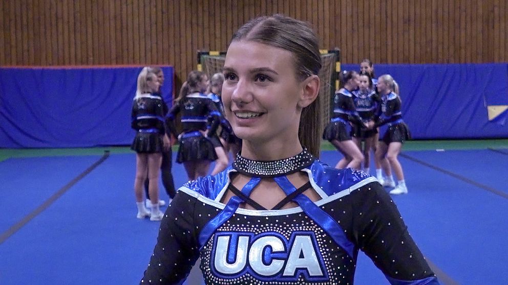 Wilma Forsell är en av 14 tjejer i cheerleadinglaget United Cheer Athletics från Kungsör.