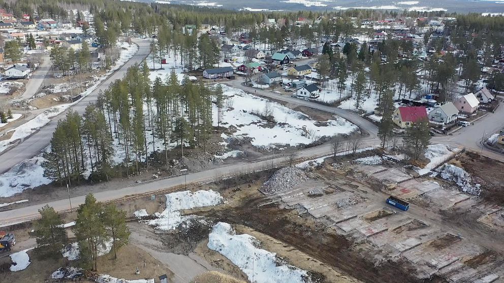 Vy över östra Malmberget.