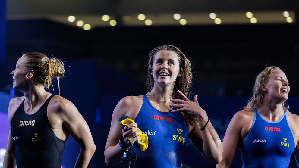 Louise Hansson, Sophie Hansson och Michelle Coleman.