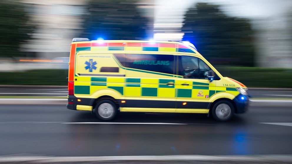 En ambulans i rörelse
