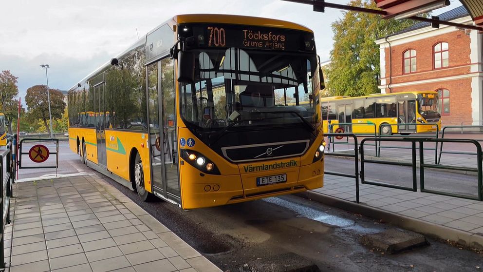 Gula bussar från Värmlandstrafik