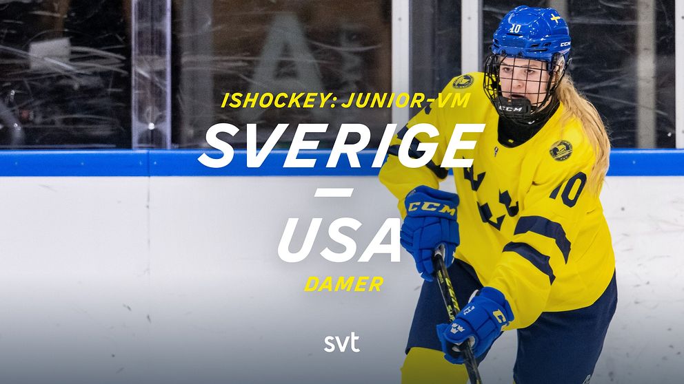 Sverige möter USA i Junior-VM för damer, som spelas i Schweiz. – Sverige-USA