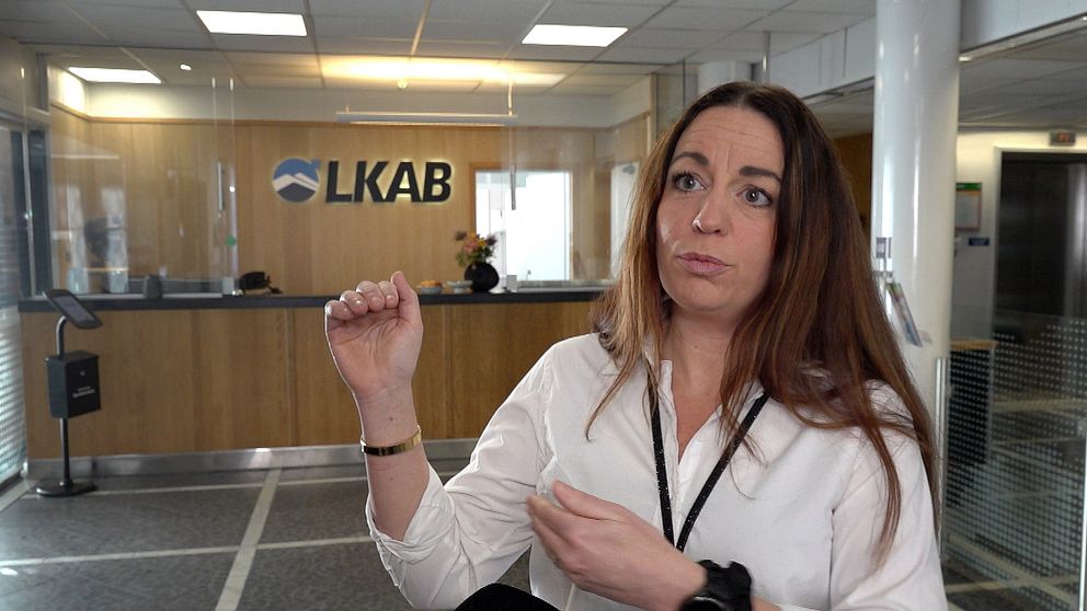 Linda Bjurholt, lokistikchef på gruvbolaget LKAB.