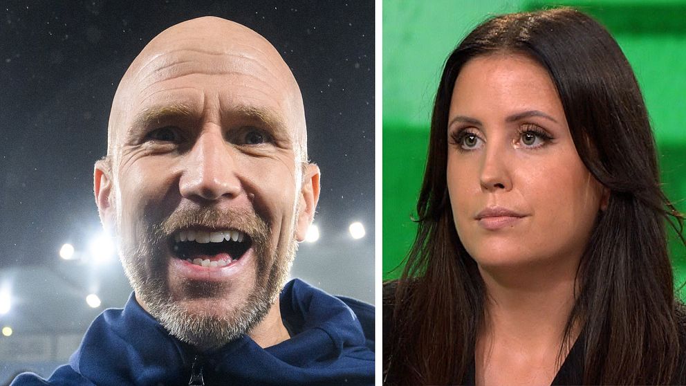 Malmös guldtränare Henrik Rydström och krönikör Therese Strömberg