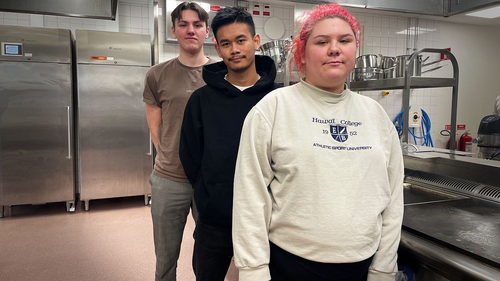 Viggo, Ethan och Amelia är elever på Västerviks gymnasium.