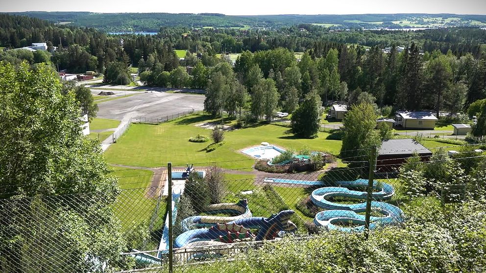 Vyn över Frösö dal där Lövstabadet ligger kan snart komma att bebyggas ned bostäder.