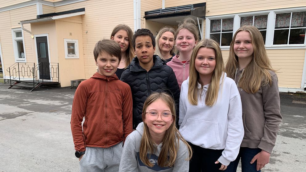 Elever på Trångsvikens skola