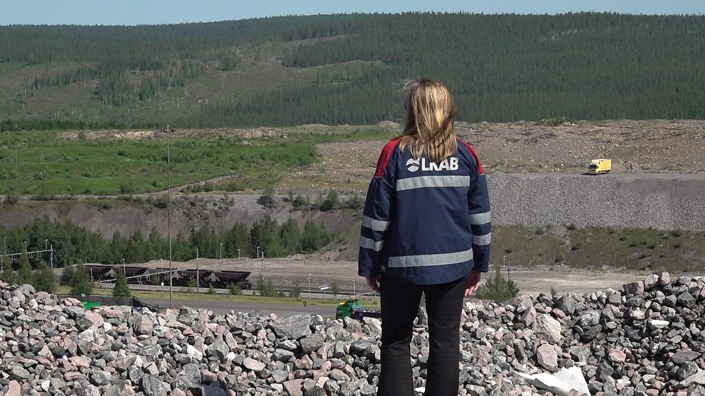 Vy över marken där Hybritanläggningen i Malmberget är planerad.