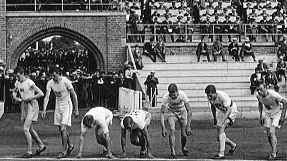 Olympiska spelen 1912 på Stockholms Stadion.